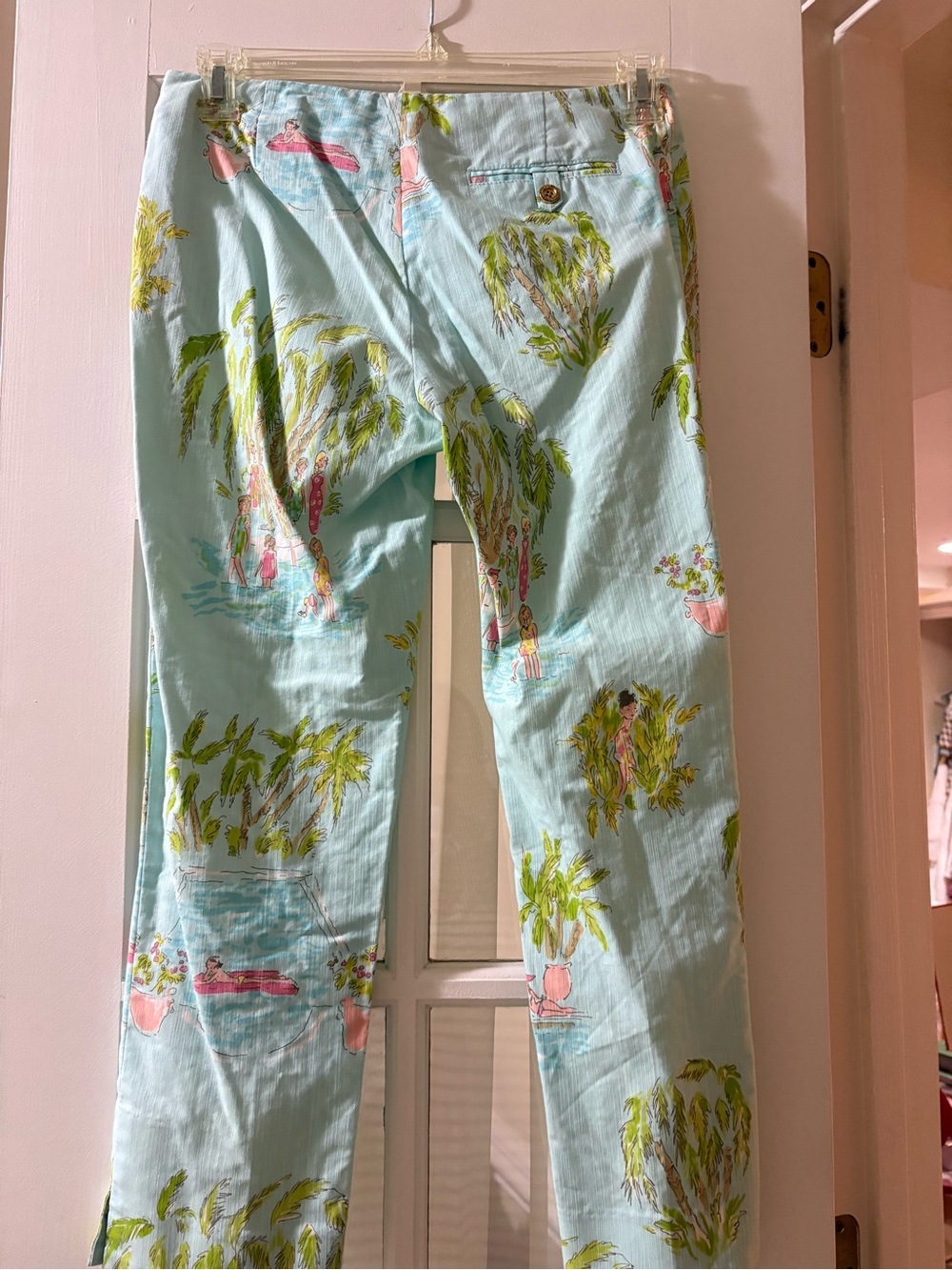 Lilly Pulitzer Original Tropical Print Straight Leg Pants - Picture 11 of 12